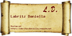 Labritz Daniella névjegykártya
